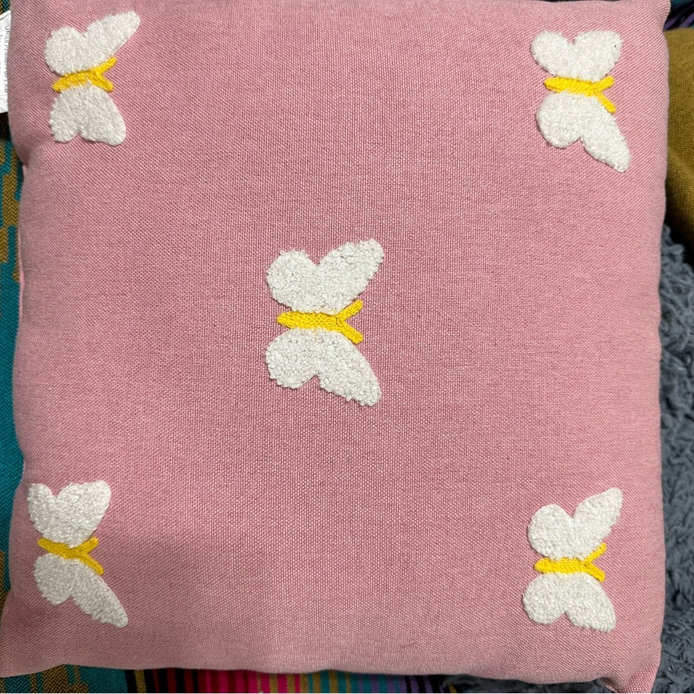 Girly butterfly pillow
